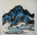 4.高山流水 High mountains and flowing water 70x70 cm