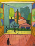 Vue sur les maisons - Alpes maritimes