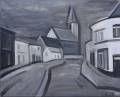 L'église du village, 61x100cm, 1993