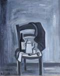 La chaise noire, 92x73cm, 1999